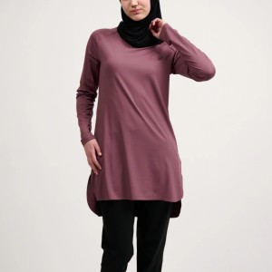 Modest Sportswear Longline Yoga Top Manufacturer | Muslim Activewear Supplier
