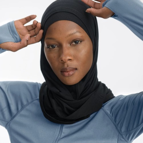 OEM Modest Sportswear Half-Zip Longline Tunic Manufacturer | Layer Tulip Hem Yoga Top Supplier