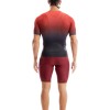 OEM Red Gradient Cycling Jersey Set Supplier | Wholesale Gel Padded Shorts Factory Manufacturer