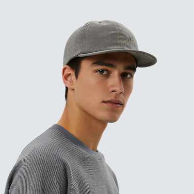 Custom OEM Heather Grey Textured Baseball Cap Manufacturer | Urban Sports Cap Manufacturer