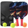 Wholesale Cool Dragon Graphic Pickleball Set Manufacturer | Honeycomb Composite Core Paddles Factory