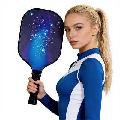 Carbon Fiber Pickleball Paddle Manufacturer | Galaxy Print Pickleball Paddles Factory