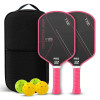 Carbon Fiber Thick Pickleball Paddle Manufacturer | Competitions Durable Racket Set Factory
