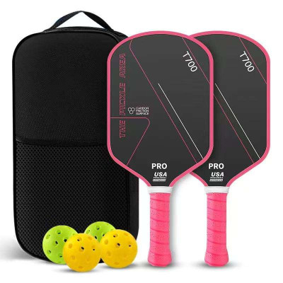 Carbon Fiber Thick Pickleball Paddle Manufacturer | Competitions Durable Racket Set Factory