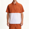 Wholesale Men's Quarter-Zip Sports Shirt OEM | Athletic Color-Block Training Top Manufacturer