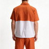 Wholesale Men's Quarter-Zip Sports Shirt OEM | Athletic Color-Block Training Top Manufacturer