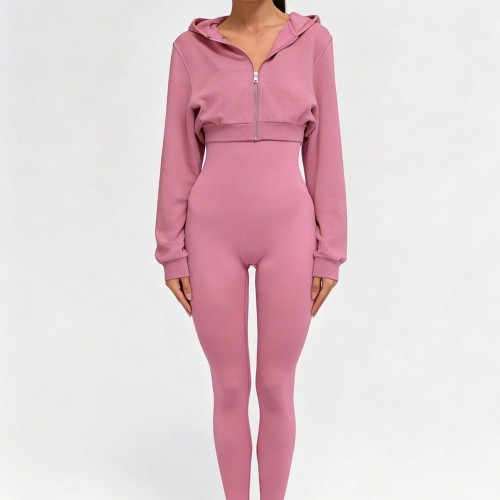 Custom Wholesale Fleece Hooded Jumpsuit Manufacturer | OEM Onesie Loungewear factory