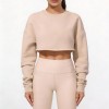 Custom Wholesale Cropped Crewneck Pullover Manufacturer | OEM High-Waist Leggings factory