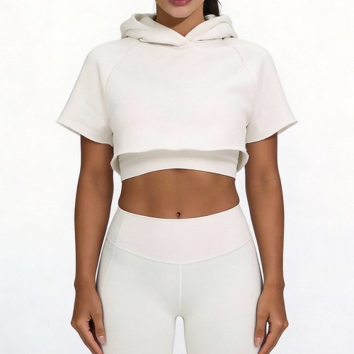 Custom Wholesale Cropped Hoodie Set Manufacturer | OEM High Waist Leggings factory