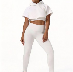 Custom Wholesale Cropped Hoodie Set Manufacturer | OEM High Waist Leggings factory