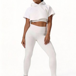 Custom Wholesale Cropped Hoodie Set Manufacturer | OEM High Waist Leggings factory