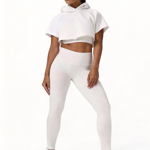 Custom Wholesale Cropped Hoodie Set Manufacturer | OEM High Waist Leggings factory