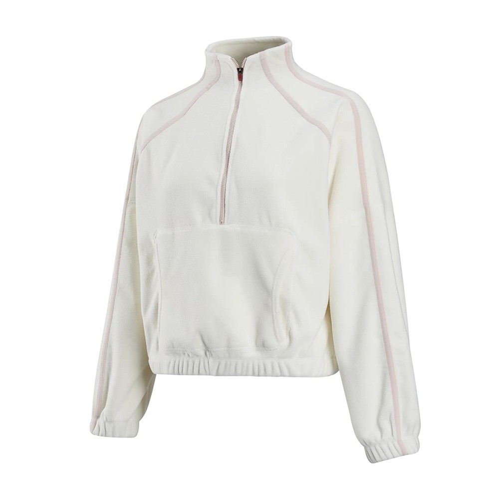 Stand-Collar Half-Zip Front