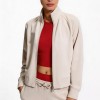Custom Wholesale Cream Full Zip Track Suit Manufacturer | OEM Tracksuit factory