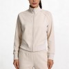 Custom Wholesale Cream Full Zip Track Suit Manufacturer | OEM Tracksuit factory
