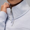 Custom Wholesale Powder Blue Half Zip Pullover Sweatpants Manufacturer | OEM Set factory