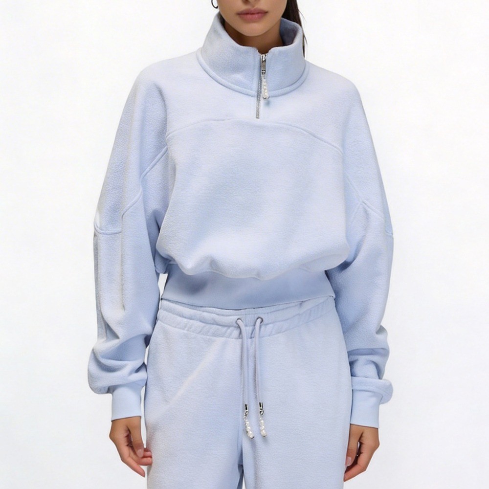 Relaxed Half-Zip Pullover Front