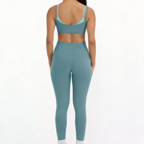 Custom Wholesale Cami Sports Bra Set Manufacturer | OEM Yoga Leggings factory