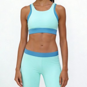 Custom Wholesale Color-Block Sports Bra Manufacturer | OEM Training Bra factory