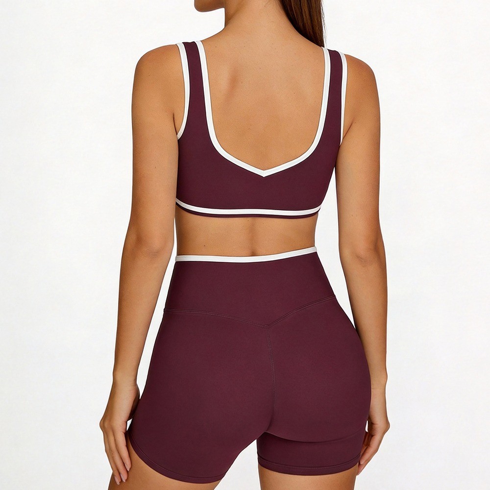 Wide Shoulder Straps with Piping