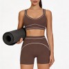 Custom Wholesale Wide-Strap Sports Bra Set Manufacturer | OEM Cycling Shorts factory