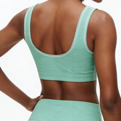 Custom Wholesale Crossover Wrap Cami Bra Set Manufacturer | OEM Yoga Leggings factory