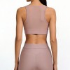 Custom Wholesale Contrast-Stitch Bra Set Manufacturer | OEM Black Activewear factory