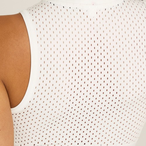 Custom Wholesale Perforated Crop Top Skirt Set Manufacturer | OEM Court Sportswear factory