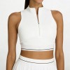 Custom Wholesale Perforated Crop Top Skirt Set Manufacturer | OEM Court Sportswear factory