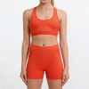 Custom Wholesale Mesh-Back Racerback Bra Set Manufacturer | OEM Training Wear factory