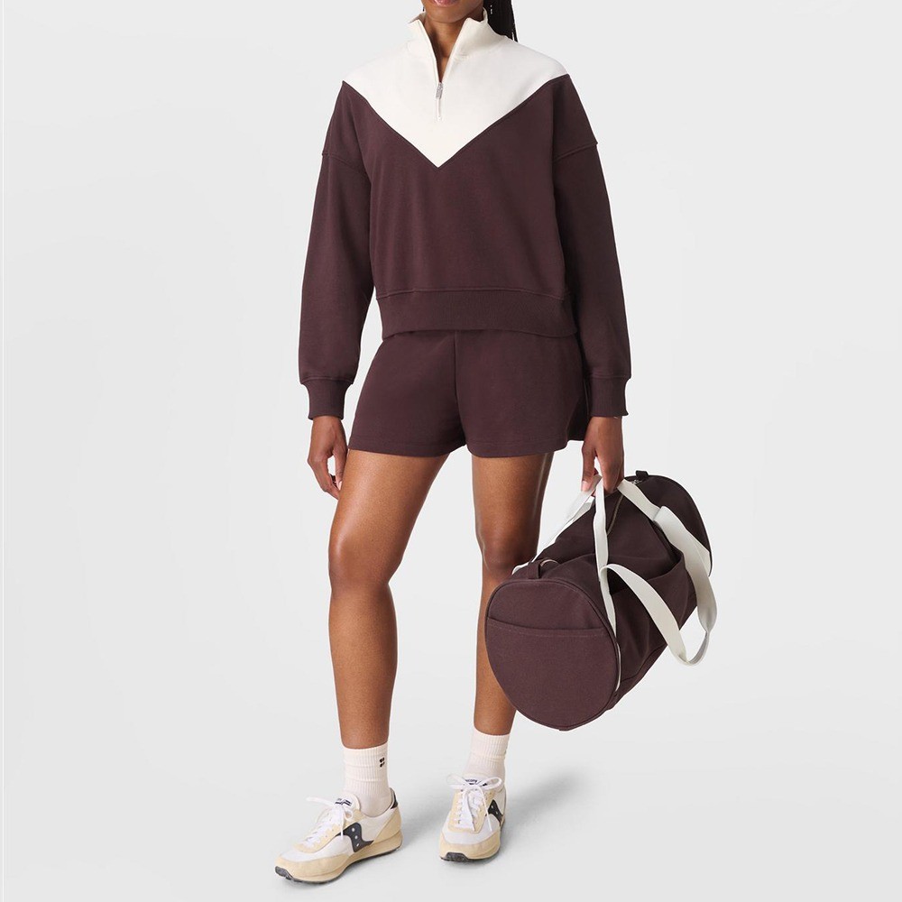 bulk burgundy half zip factory