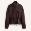 Custom Wholesale Chocolate Utility Cinch-Waist Jacket Pants Set Manufacturer | OEM Lounge factory