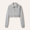 Custom Wholesale Heather Grey Cropped Hoodie Shorts Set Manufacturer | OEM Casual factory
