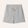 Custom Wholesale Heather Grey Cropped Hoodie Shorts Set Manufacturer | OEM Casual factory