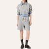 Custom Wholesale Heather Grey Cropped Hoodie Shorts Set Manufacturer | OEM Casual factory