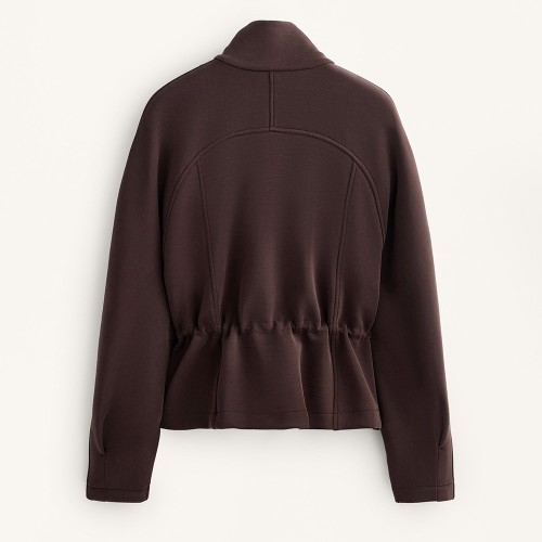 Custom Wholesale Chocolate Utility Cinch-Waist Jacket Pants Set Manufacturer | OEM Lounge factory