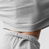 Custom Wholesale Light Grey Panel-Seam Cropped Hoodie Joggers Set Manufacturer | OEM Loungewear factory
