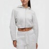 Custom Wholesale Light Grey Quarter-Zip Pullover Shorts Set Manufacturer | OEM Activewear factory