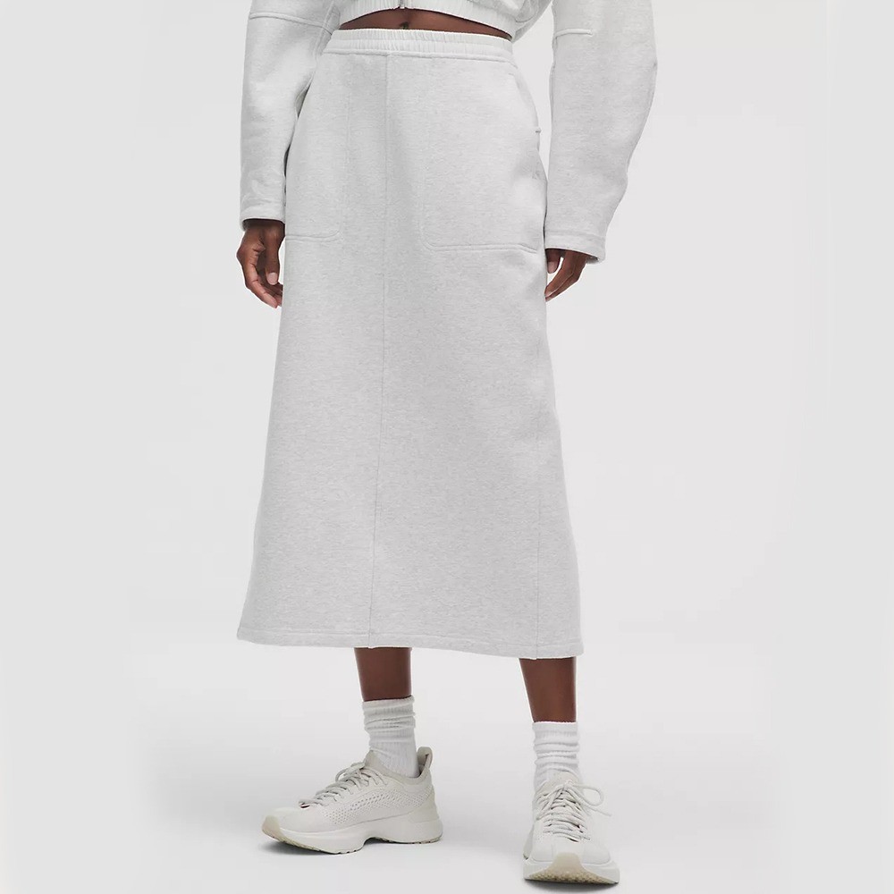 wholesale midi sweatshirt skirt