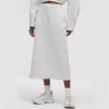 Custom Wholesale Light Grey Zip-Up Cropped Hoodie Skirt Set Manufacturer | OEM Fashion Loungewear factory