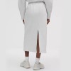 Custom Wholesale Light Grey Zip-Up Cropped Hoodie Skirt Set Manufacturer | OEM Fashion Loungewear factory