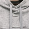 Custom Wholesale Light Grey Oversized Cropped Hoodie Flared Pants Set Manufacturer | OEM Relaxed Loungewear factory