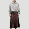 Custom Wholesale Light Grey Oversized Cropped Hoodie Flared Pants Set Manufacturer | OEM Relaxed Loungewear factory