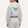 Custom Wholesale Light Grey Quarter-Zip Pullover Shorts Set Manufacturer | OEM Activewear factory