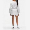 Custom Wholesale Grey Heather Drawstring Sweatshirt Dress Manufacturer | OEM Loungewear factory