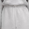 Custom Wholesale Grey Heather Drawstring Sweatshirt Dress Manufacturer | OEM Loungewear factory