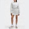 Custom Wholesale Grey Heather Drawstring Sweatshirt Dress Manufacturer | OEM Loungewear factory
