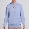 Custom Wholesale Powder Blue Patch Logo Pullover Hoodie Manufacturer | OEM Hoodie factory