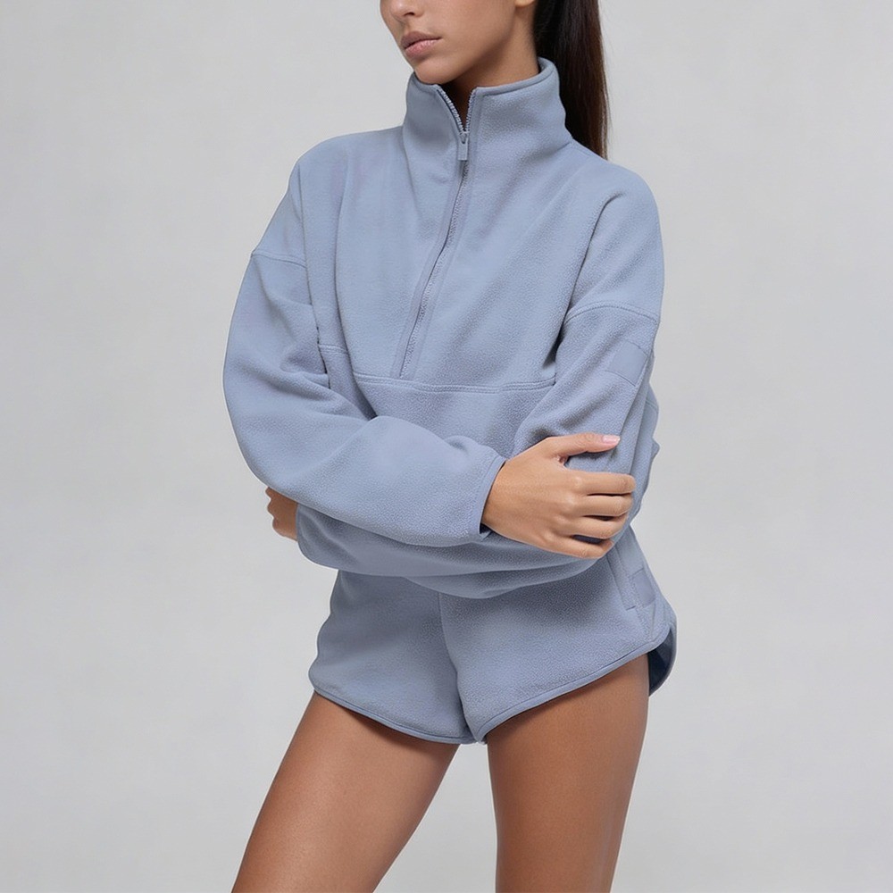 dusty blue fleece set wholesale