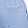 Custom Wholesale Powder Blue Striped-Sleeve Crop Sweatshirt Shorts Set Manufacturer | OEM Loungewear factory